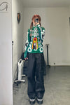 Walter Van BeirendonCK Skeleton Bicycles Riding AW22-23 7004 Green